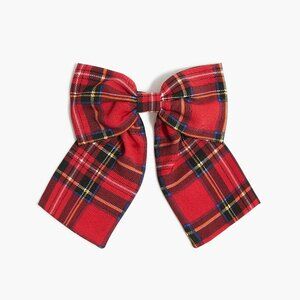 8”Wx 7”L NWT J. Crew Oversized Tartan Bow Hair Clip  More than a holiday bow — t